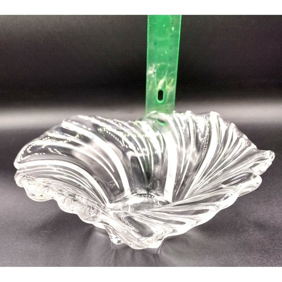 Vintage Centerpiece Bowl Crystal Mikasa Belle Epoque Germany 1980s Vintage 8 In - Picture 7 of 12